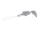 Multicolor Lanyard Strap Holder for Mobile Phone Key Chain ID Badge Cards White