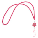 Lanyard Keychain Key Chain ID Badge Cell Phone MP3 MP4 Holder Wrist Straps Rose Red