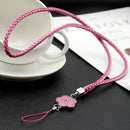 Lanyard Keychain Key Chain ID Badge Cell Phone MP3 MP4 Holder Wrist Straps Rose Red