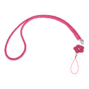 Lanyard Keychain Key Chain ID Badge Cell Phone MP3 MP4 Holder Wrist Straps Rose Red