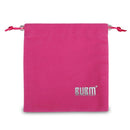 Drawstrap Mobile Phone Flannel Bag Storage bags Single Layer Bundle mini Bags for Smartphones Rose Red