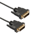 DVI-D 24+1 Pin Male to Male Dual Link Extension Cable Line for Gaming, DVD, Laptop, HDTV and Projector 1m