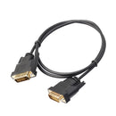 DVI-D 24+1 Pin Male to Male Dual Link Extension Cable Line for Gaming, DVD, Laptop, HDTV and Projector 1m