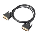 DVI-D 24+1 Pin Male to Male Dual Link Extension Cable Line for Gaming, DVD, Laptop, HDTV and Projector 1.8m
