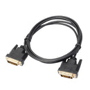 DVI-D 24+1 Pin Male to Male Dual Link Extension Cable Line for Gaming, DVD, Laptop, HDTV and Projector 1.8m