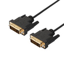 DVI-D 24+1 Pin Male to Male Dual Link Extension Cable Line for Gaming, DVD, Laptop, HDTV and Projector 1.8m