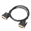 DVI-D 24+1 Pin Male to Male Dual Link Extension Cable Line for Gaming, DVD, Laptop, HDTV and Projector 1.8m
