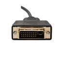 DVI-D 24+1 Pin Male to Male Dual Link Extension Cable Line for Gaming, DVD, Laptop, HDTV and Projector 1.8m