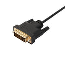 DVI-D 24+1 Pin Male to Male Dual Link Extension Cable Line for Gaming, DVD, Laptop, HDTV and Projector 1.8m