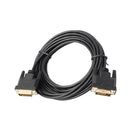 DVI-D 24+1 Dual Link Male to Male Cable, Digital Video Cable Gold Plated with Ferrite Core Support 1920 x 1200 for Digital CRT Displays Monitor Projector Black 5m