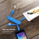 3 in 1 Micro & IOS USB Data Sync Cable Lead Charger for iPhone 4 4s 7 8 Samsung HTC