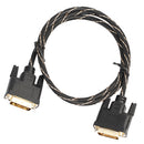 DVI-D Male to Male Dual Link Extension Cable Digital Monitor Projector Line for CRT Displays Black 1m