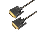 DVI-D Male to Male Dual Link Extension Cable Digital Monitor Projector Line for CRT Displays Black 1m