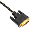 DVI-D Male to Male Dual Link Extension Cable Digital Monitor Projector Line for CRT Displays Black 1m