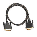 DVI-D Male to Male Dual Link Extension Cable Digital Monitor Projector Line for CRT Displays Black 1m