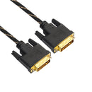 DVI-D Male to Male Dual Link Extension Cable Digital Monitor Projector Line for CRT Displays Black 1m