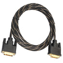 DVI-D Male to Male Dual Link Extension Cable Digital Monitor Projector Line for CRT Displays Black 3m