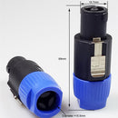 Audio Speaker Plug Twist Lock 4 Pole Speaker Plug for Speakon NL4FC