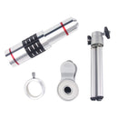 Universal 18X Zoom Phone Telephoto Camera Lens and Mini Tripod , Metal Clip for iPhone 5 6 7 8 Plus HTC Photography Accessory Silver