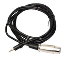 3.5mm Jack Plug TRS to XLR Cable (Male to Female) Mic Audio Cord Extension Conversion Cable for Condenser Microphone 10Ft