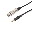 3.5mm Jack Plug TRS to XLR Cable (Male to Female) Mic Audio Cord Extension Conversion Cable for Condenser Microphone 10Ft