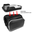 Bike Bag , Waterproof Bicycle Top Tube Bag Touch Screen Phone Holder for iPhone X 6 7 Plus 8 / Samsung Galaxy s7 s6 note BMX / Road / Mountain Bike Bag Cellphone Below 5.5 Inch