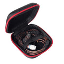 KZ Earbuds Carrying Case with Internal Mesh Pocket for Earphone or Smartphone's Charging Cable SMD Card USB Cable Earphone Black
