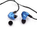 KZ ZS5 2DD+2BA Hybrid In Ear Earphone HiFi Bass Running Sport Earbuds Stereo Noise Isolating Headset Wired Headphone Blue