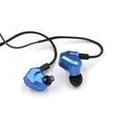 KZ ZS5 2DD+2BA Hybrid In Ear Earphone HiFi Bass Running Sport Earbuds Stereo Noise Isolating Headset Wired Headphone Blue