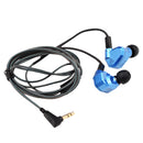 KZ ZS5 2DD+2BA Hybrid In Ear Earphone HiFi Bass Running Sport Earbuds Stereo Noise Isolating Headset Wired Headphone Blue
