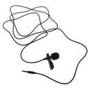 Lavalier Microphone, 3.5mm Lapel Clip-on Omnidirectional Condenser Microphone for iPhone & Android Smartphones , Computer Black