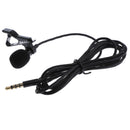 Lavalier Microphone, 3.5mm Lapel Clip-on Omnidirectional Condenser Microphone for iPhone & Android Smartphones , Computer Black