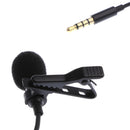 Lavalier Microphone, 3.5mm Lapel Clip-on Omnidirectional Condenser Microphone for iPhone & Android Smartphones , Computer Black