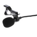 Lavalier Microphone, 3.5mm Lapel Clip-on Omnidirectional Condenser Microphone for iPhone & Android Smartphones , Computer Black
