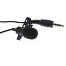 Lavalier Microphone, 3.5mm Wired Lavalier Lapel Clip-on Omnidirectional Condenser Microphone for iPhone & Android Smartphones , Computer Black