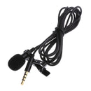 Lavalier Microphone, 3.5mm Metal Plug Lapel Clip-on Omnidirectional Condenser Microphone for iPhone & Android Smartphones , Computer Black