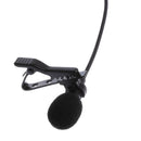 Lavalier Microphone, 3.5mm Metal Plug Lapel Clip-on Omnidirectional Condenser Microphone for iPhone & Android Smartphones , Computer Black