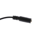 Right Angled 3 Pole 3 Ring 1/8'' 3.5mm Male to 4 Pole Male TRRS Female Adapter Cable Extension Wire Black