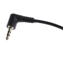 Right Angled 3 Pole 3 Ring 1/8'' 3.5mm Male to 4 Pole Male TRRS Female Adapter Cable Extension Wire Black