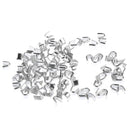 100 Pieces Stainless Steel U Buckle Bolt Earphone Wire Rope Clip Cable Clamp