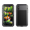 Heavy Duty Aluminum Metal Bumper Frame Anti-Scratch Anti Shock Cover Protector Case for Apple iPhone X black