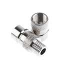 Silver Headphone Wire Multi-Core Cable Earphone 4mm Jack In & 2x 2mm Jack Out Splitter Connector