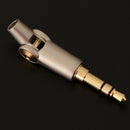 Flexible Right Angle / Stranght Angle 3.5mm 3-Pole Stereo Audio Bass Plug Jack for Earphone Cable Solder Adapter Connector