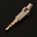 Flexible Right Angle / Stranght Angle 3.5mm 3-Pole Stereo Audio Bass Plug Jack for Earphone Cable Solder Adapter Connector