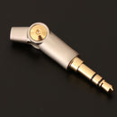 Flexible Right Angle / Stranght Angle 3.5mm 3-Pole Stereo Audio Bass Plug Jack for Earphone Cable Solder Adapter Connector