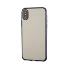 Phone case , Clear Pure Color Plating Frame Soft TPU Clear case Ultra-Thin Slim Fit Lightweight Bumper Cover for iPhone X Black Edge