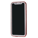 Phone Case , Clear Pure Color Plating Frame Soft TPU Clear Case Ultra-Thin Slim Fit Lightweight Bumper Cover for iPhone X Pink