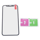 Mobile Screen Protector, Full Protective Tempered Glass Film with Metal Plating Frame Edge Anti-dazzling and Anti-fingerprint Cover for iPhone X Ten Black Edge