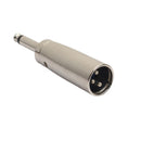 10Pack XLR 3-Pin Male to 1/4-Inch Male Socket Audio Adapter Converter Connector