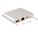 6 in 1 USB 3.1 Type C Hub ,RJ45 Ethernet Gigabit Adapter + 4K HDMI + VGA + 2 x Usb 3.0 Ports For New Macbook 12Â”, MacBook Pro, Huawei Matebook, ChromeBook Pixel 2015
